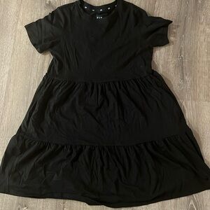 Gap Black Ruffle Dress